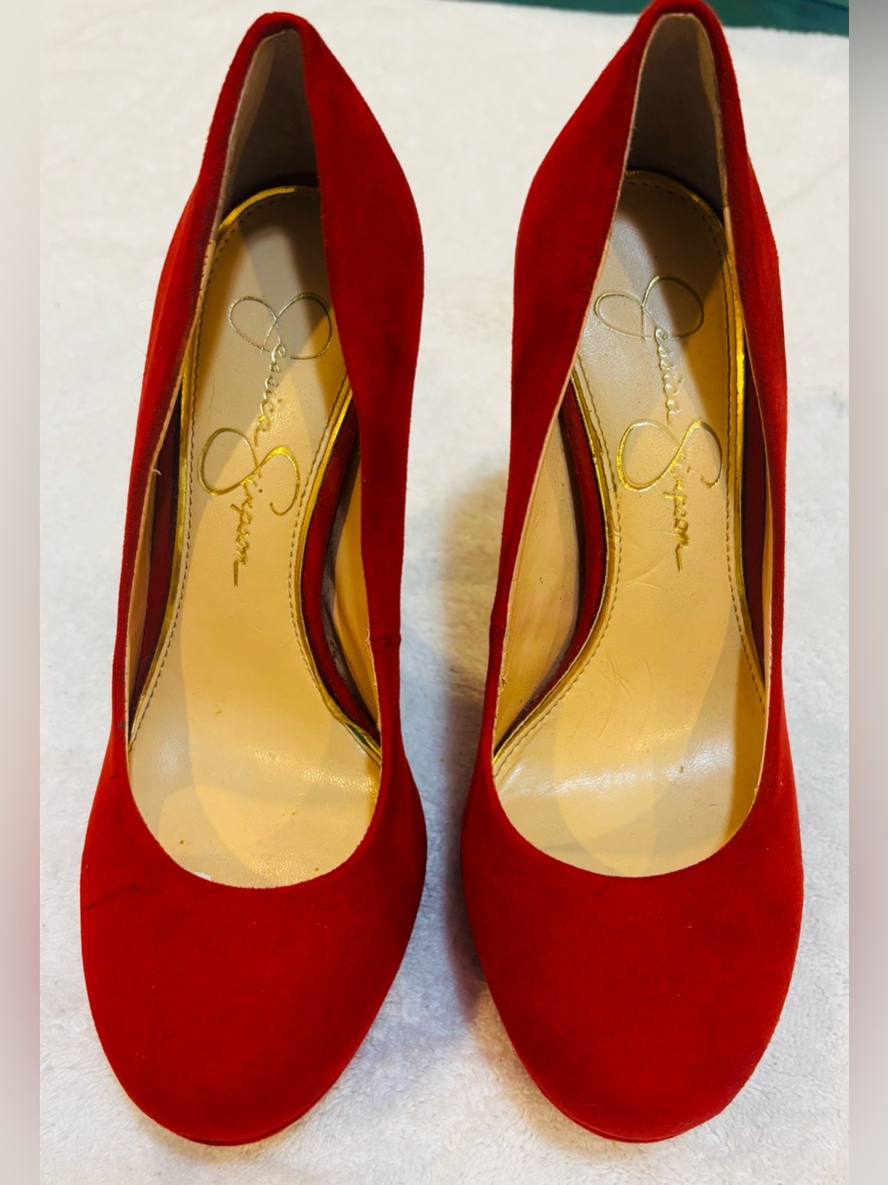 Almost Brand New Heels By Jessica Simpson Size 5M - Heel 4.5 Inches - box 88